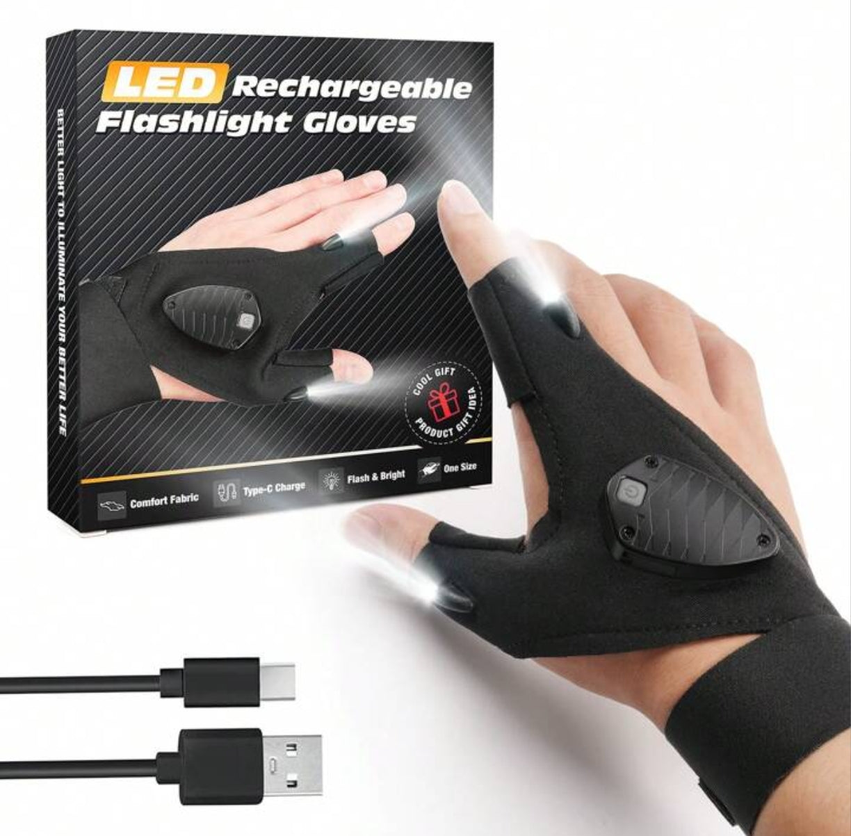 Guantes Con Luz Led